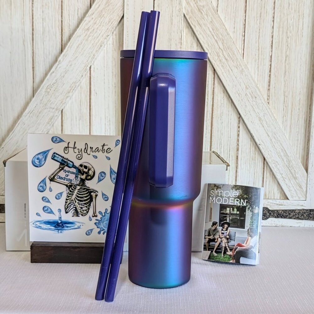 Simple Modern PRISM 40 oz Trek Tumbler with Handle NIB - Picture 3 of 9